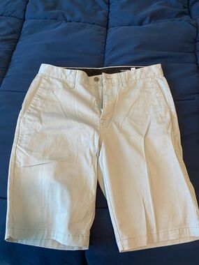 Volcom Men's Light Blue Flat Front Chino Shorts